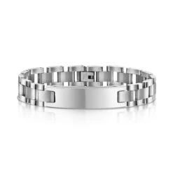 Men’s Stainless Steel ID Bracelet – Personalised -Fashion Accessories TB1002id 2
