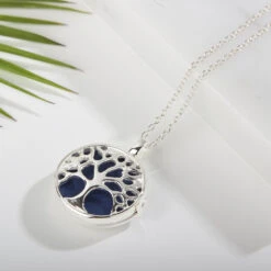 Tree Of Life Locket – Silver -Fashion Accessories Tree Silver 2