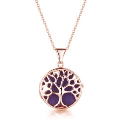 Tree Of Life Locket – Rose Gold
