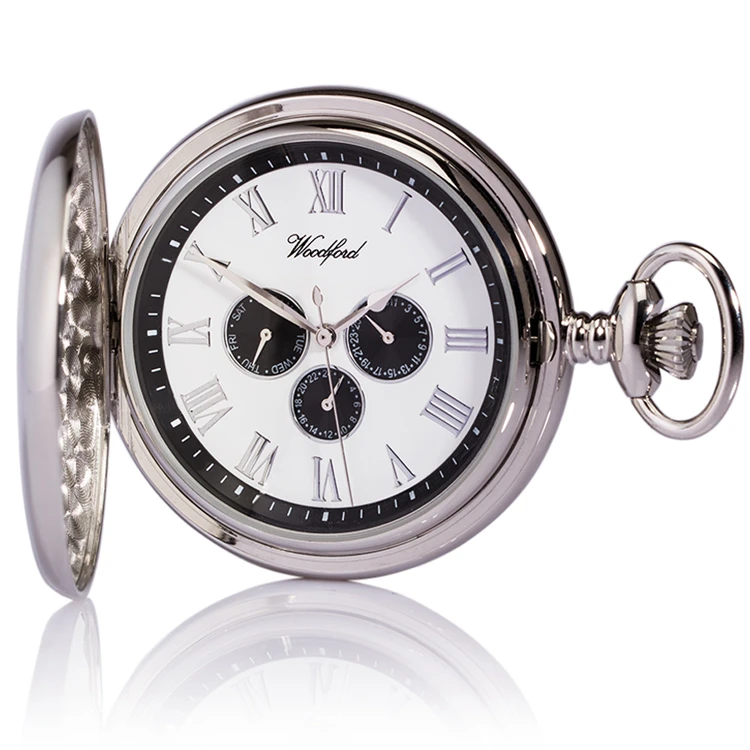 Woodford Tri-Dial Personalised Pocket Watch 3 Woodford Tri-Dial Personalised Pocket Watch