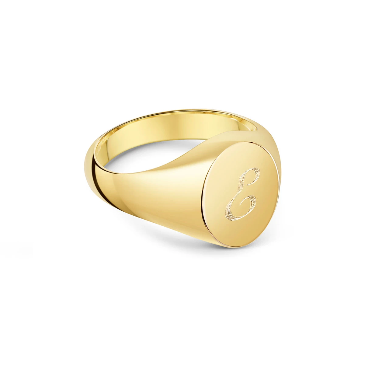 Oval Personalised Signet Ring – 18K Gold Plated Solid Silver 4 Oval Personalised Signet Ring – 18K Gold Plated Solid Silver - Image 2