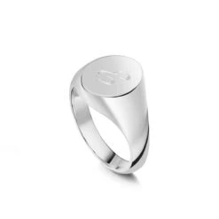 Oval Personalised Signet Ring – 925 Solid Silver