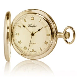Woodford Gold Mechanical Personalised Pocket Watch