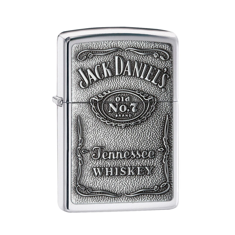 Jack Daniel’s Zippo Lighter Personalised – Chrome 3 Jack Daniel’s Zippo Lighter Personalised – Chrome