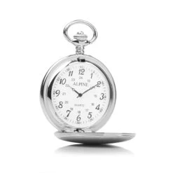 Silver Alpine Arabic Pocket Watch 14 Silver Alpine Arabic Pocket Watch -Fashion Accessories alpine arabic silver side scaled 1