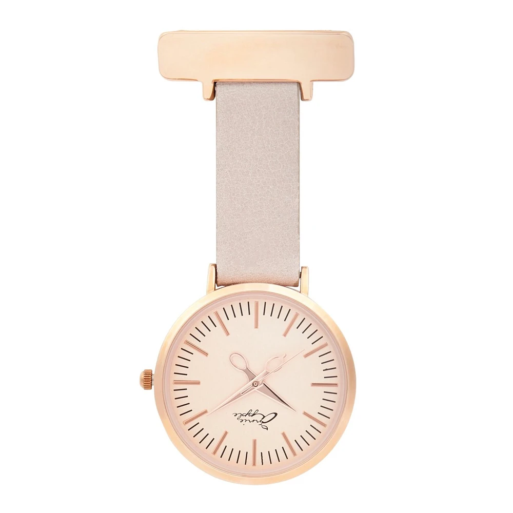 Nurses Engraved Leather Fob Watch – Rose 3 Nurses Engraved Leather Fob Watch – Rose