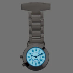 Ravel Backlight Silver Personalised Nurses Watch -Fashion Accessories backlight lit personalised silver nurse watch