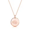 Birth Flower Personalised Necklace – Rose Gold -Fashion Accessories birth flower hero3 rose