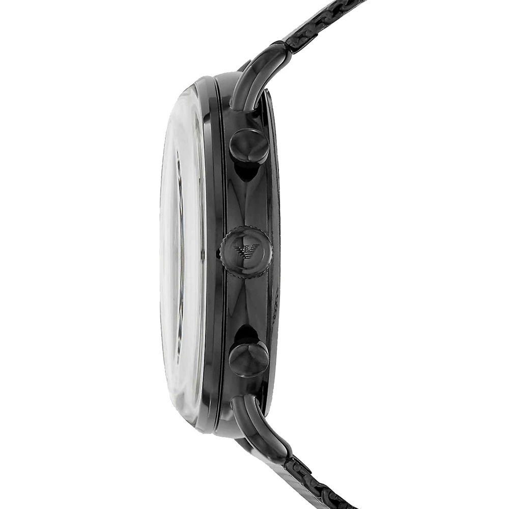 Emporio Armani Armani Ion Plated Black Steel Mens Watch 5 Emporio Armani Armani Ion Plated Black Steel Mens Watch - Image 3