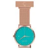 Coluri Rose Gold Mesh Nurse Watch – Green Dial 1 Coluri Rose Gold Mesh Nurse Watch – Green Dial -Fashion Accessories coluri rose mesh nurse fob