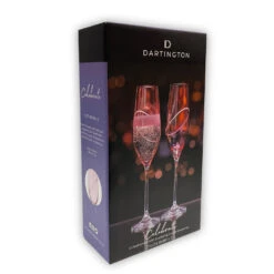 Dartington Ruby Celebration Champagne Flutes – Set Of 2 -Fashion Accessories dartington celebrate champagne glass box ruby2