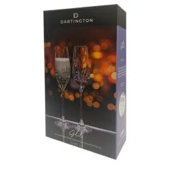 Dartington Personalised Glitz Glass Flutes -Fashion Accessories dartington gltiz champagne box