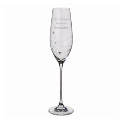 Glitz Champagne Flute With Swarovski® Crystals