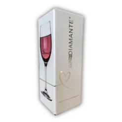 Swarovski® Elements Diamante Heart Wine Glass -Fashion Accessories diamante wine glass box hero2