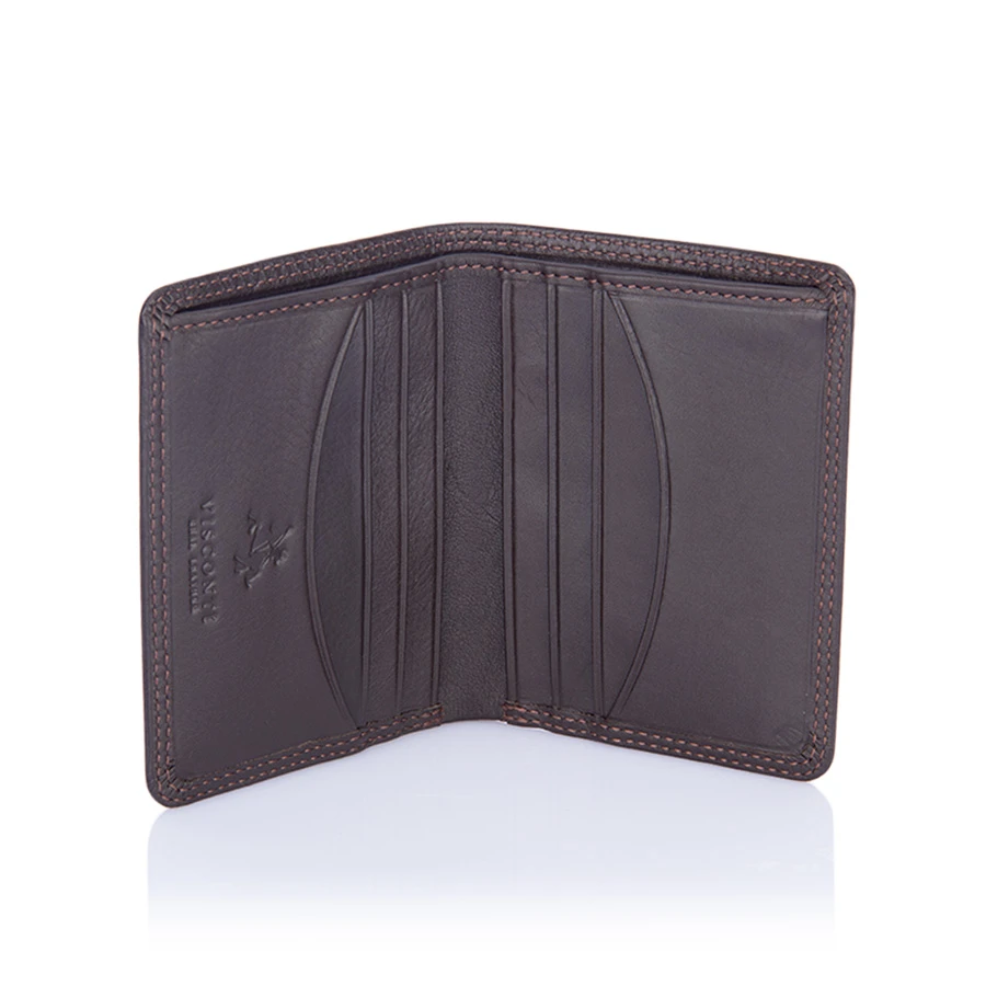 Visconti Slim Bi Fold Wallet – Brown Leather 4 Visconti Slim Bi Fold Wallet – Brown Leather - Image 2