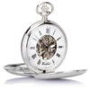 Solid Silver Pocket Watch – Full Hunter -Fashion Accessories double hunter silver pocket watch front 1