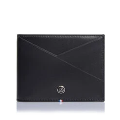 Dupont Line D Leather Wallet – Black