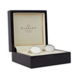 Engine Turned Personalised Cufflinks -Fashion Accessories engine turned cufflinks black box