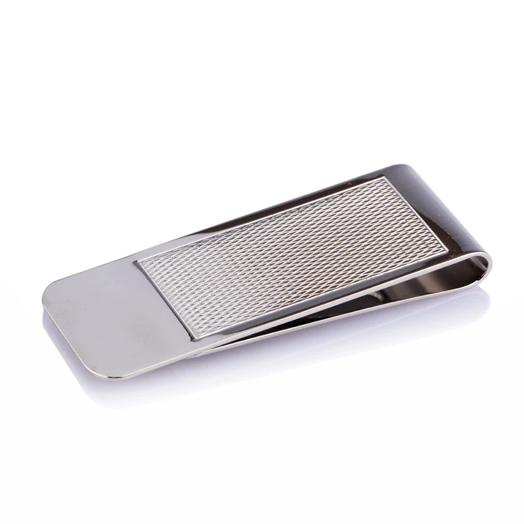 Engine Turned Personalised Money Clip – Silver 3 Engine Turned Personalised Money Clip – Silver