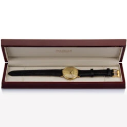 Solid Gold Watch – 9ct Gold 9 Solid Gold Watch – 9ct Gold -Fashion Accessories gents gold round watch in box