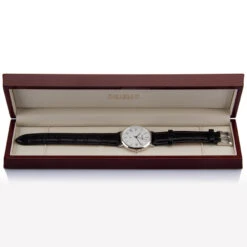 Solid Silver Watch – Round 7 Solid Silver Watch – Round -Fashion Accessories gents silver round watch in box