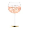 Personalised Luca Gold Gin Glass -Fashion Accessories gold base gin goblet text preview
