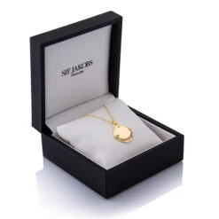 Necklace Portofino Grande – 18K Gold Plated With White Zirconia -Fashion Accessories gold bridle personalised necklace in box