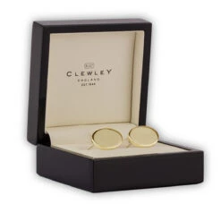 Personalised Locket Cufflinks – Gold -Fashion Accessories gold vyse cufflinks box 1