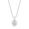 St. Christopher’s Silver Coin Necklace 2 St. Christopher’s Silver Coin Necklace -Fashion Accessories h4056
