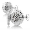 Silver Plated Half Hunter Mechanical Pocket Watch -Fashion Accessories half hunter pocket watch comp silver