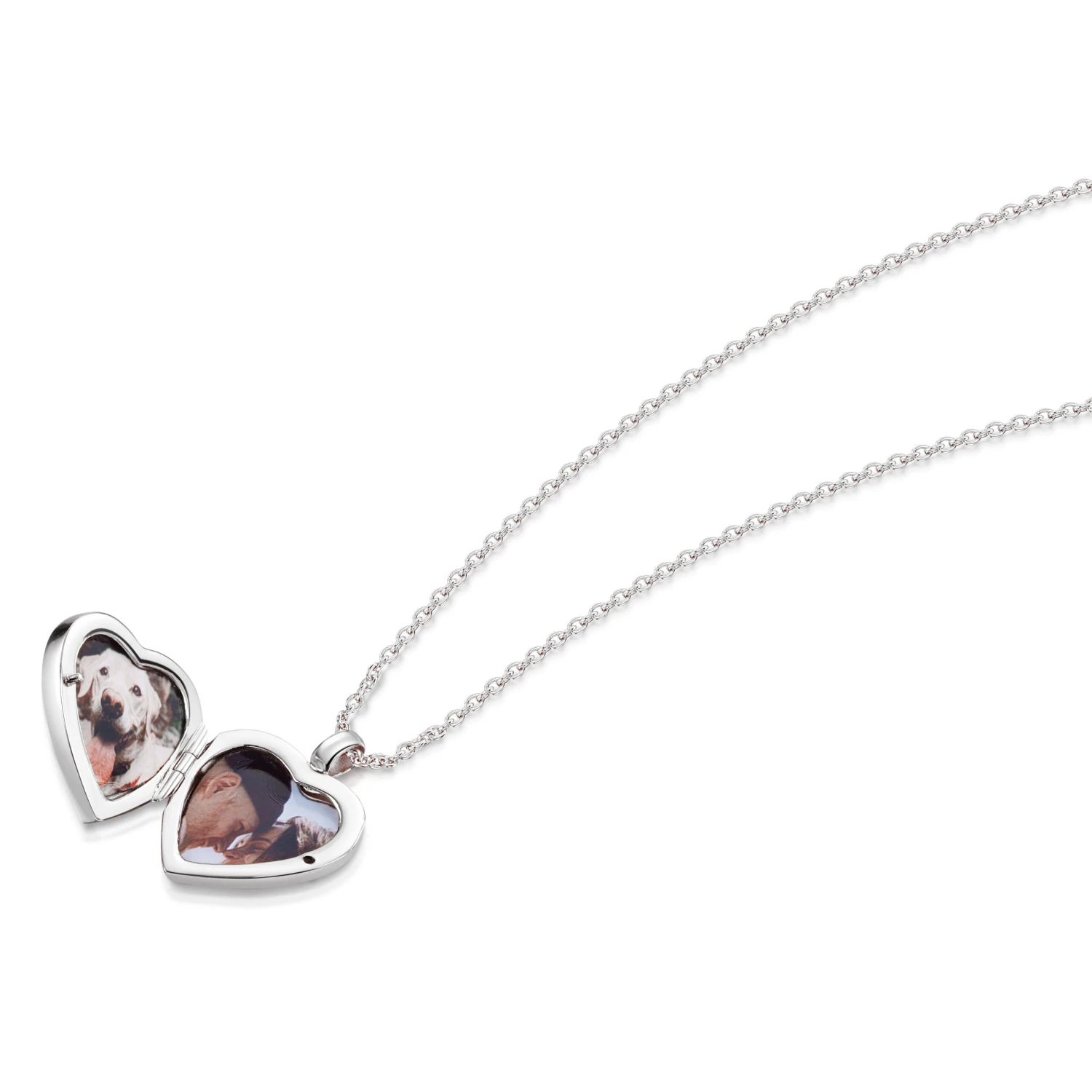 Malachite Modern Heart Locket – Silver 8 Malachite Modern Heart Locket – Silver - Image 6