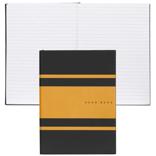 Hugo Boss Gear Lined Notebook – Yellow A5 4 Hugo Boss Gear Lined Notebook – Yellow A5 - Image 2
