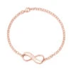 Infinity Personalised Bracelet – Rose Gold -Fashion Accessories infinity bracelet rose hero
