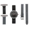 Interchangeable Nurses Watch – Gunmetal/Grey -Fashion Accessories interchangeable nurse fob gunmetal grey