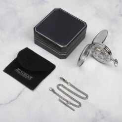 17 Jewel Skeleton Pocket Watch -Fashion Accessories jean pierre silver pocketwatch scaled 1