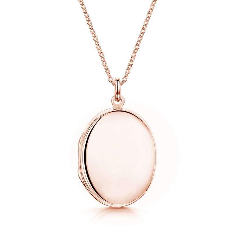 Large Oval Locket – Rose Gold 3 Large Oval Locket – Rose Gold