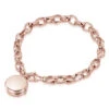 Links Round Locket Bracelet – Rose Gold -Fashion Accessories locket bracelet round links hero rose
