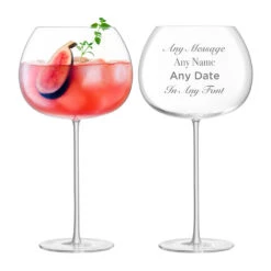 Personalised Culture Gin Glasses – Pair