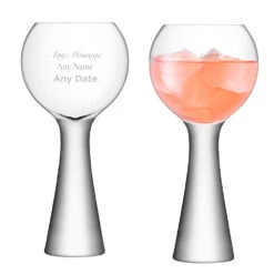 Personalised Moya Gin Balloon Glasses – Pair