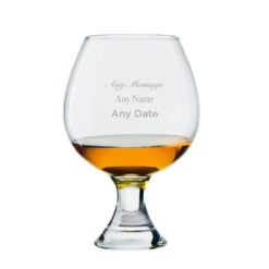 Manhattan Personalised Brandy Glass