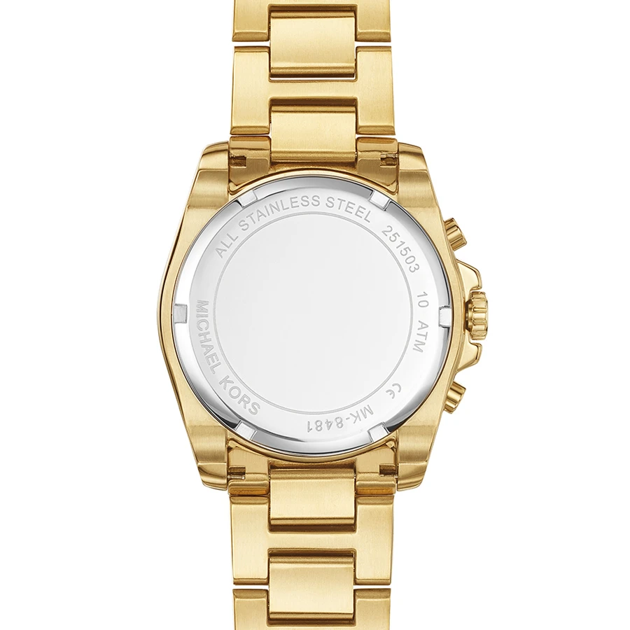 Michael Kors Oversized Gold Mens Engraved Watch 4 Michael Kors Oversized Gold Mens Engraved Watch - Image 2
