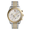 Michael Kors Extra Large Silver Mens Engraved Watch