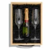 Mini Moet Champagne & Engraved Double Flute -Fashion Accessories mini moet champagne flute gift box