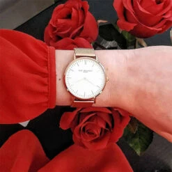 Large Rose Gold Mesh Strap Ladies Watch -Fashion Accessories model2 oxford large mesh rose gold