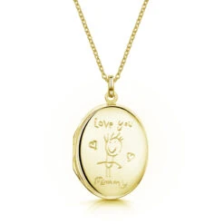 The Mummy Locket – Gold 14 The Mummy Locket – Gold -Fashion Accessories mummy locket front gold