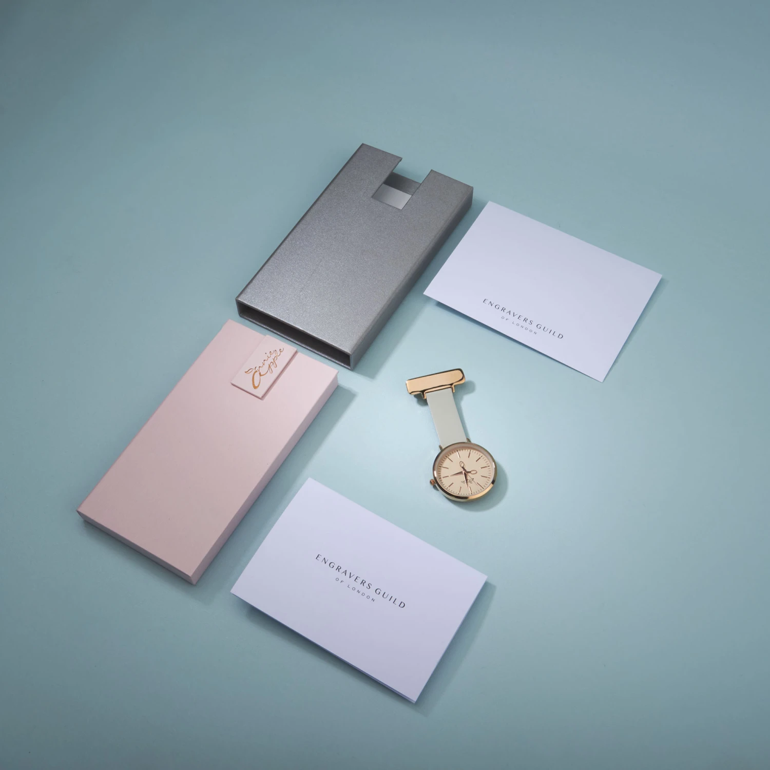 Nurses Engraved Leather Fob Watch – Rose 6 Nurses Engraved Leather Fob Watch – Rose - Image 4