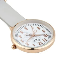 Nurses Engraved Leather Fob Watch – Rose/Marble -Fashion Accessories nurse watch leather fob flat