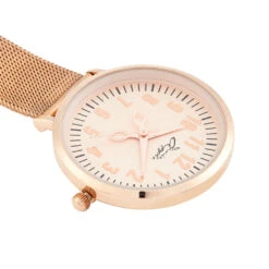 Mesh Strap Nurse Watch – Rose -Fashion Accessories nurse watch mesh strap flat