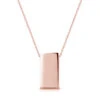 Rose Gold Oblong Personalised Necklace -Fashion Accessories oblong necklace rose hero