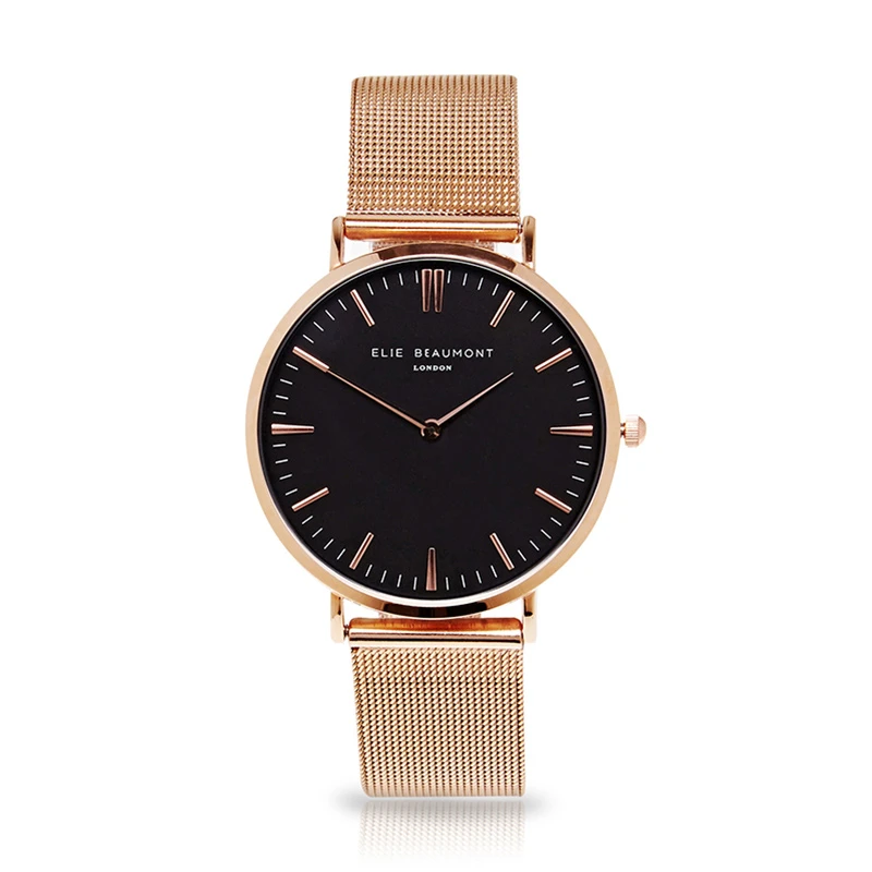 Oxford Mesh Strap Ladies Watch – Black Dial 3 Oxford Mesh Strap Ladies Watch – Black Dial